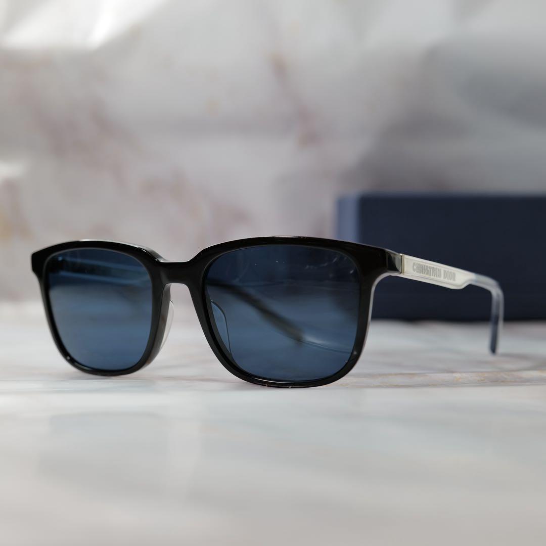 dior tag サングラス Y2K モード ウェリントン ケース付き レア