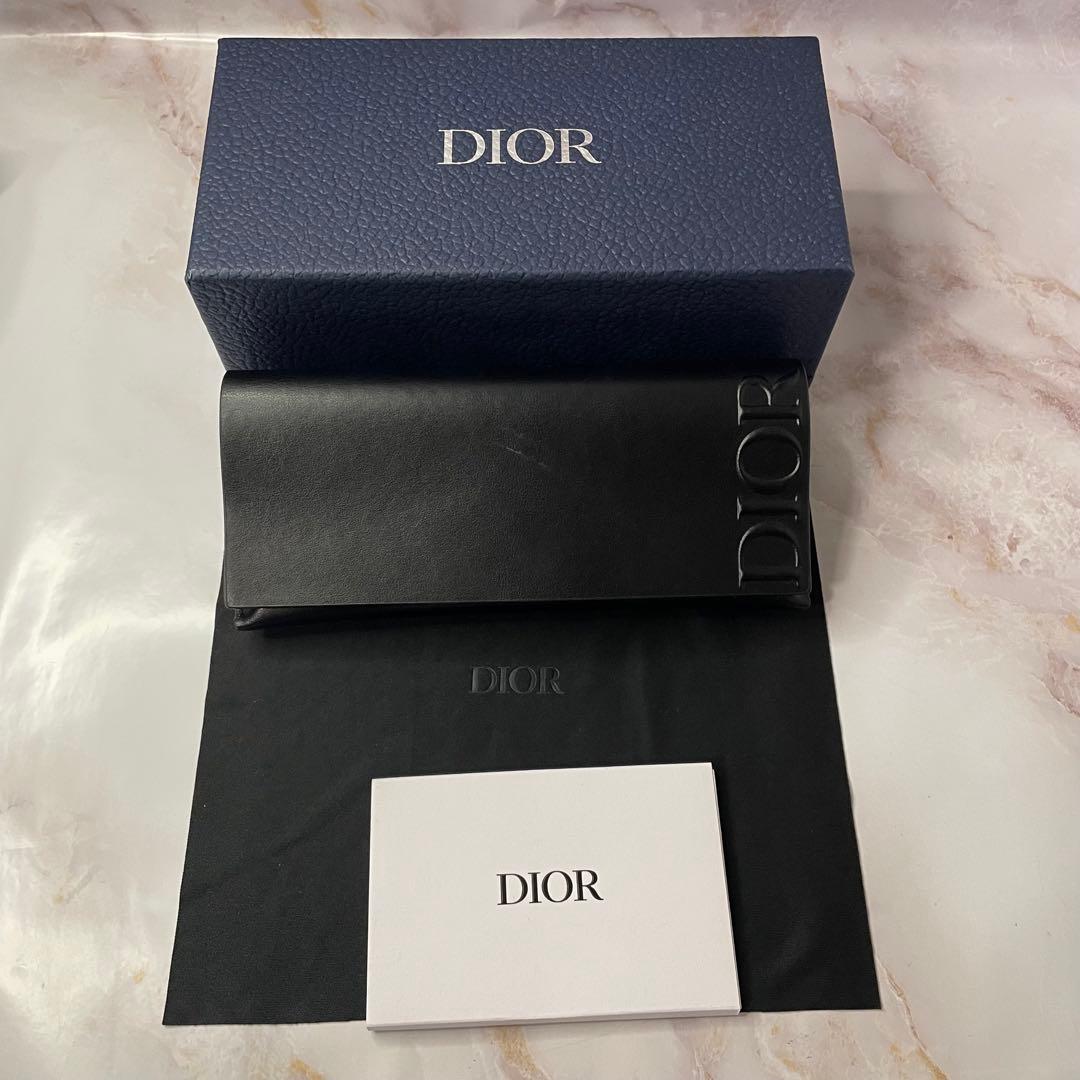 dior tag サングラス Y2K モード ウェリントン ケース付き レア