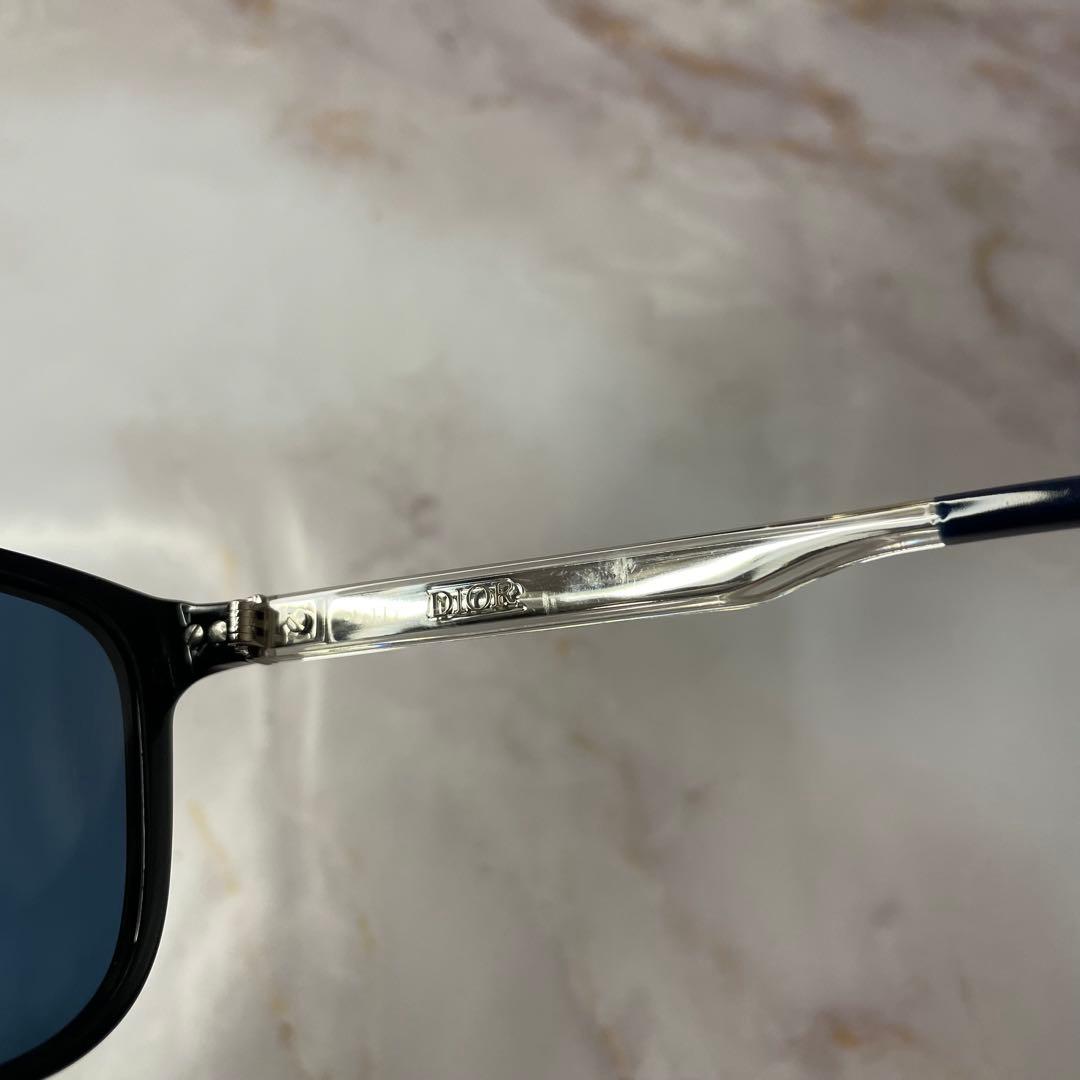dior tag サングラス Y2K モード ウェリントン ケース付き レア