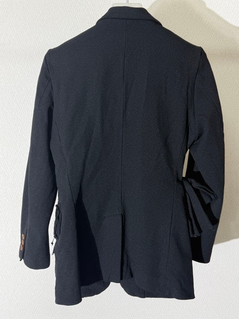 コムデギャルソン リボン装飾テーラードジャケット ストレッチ