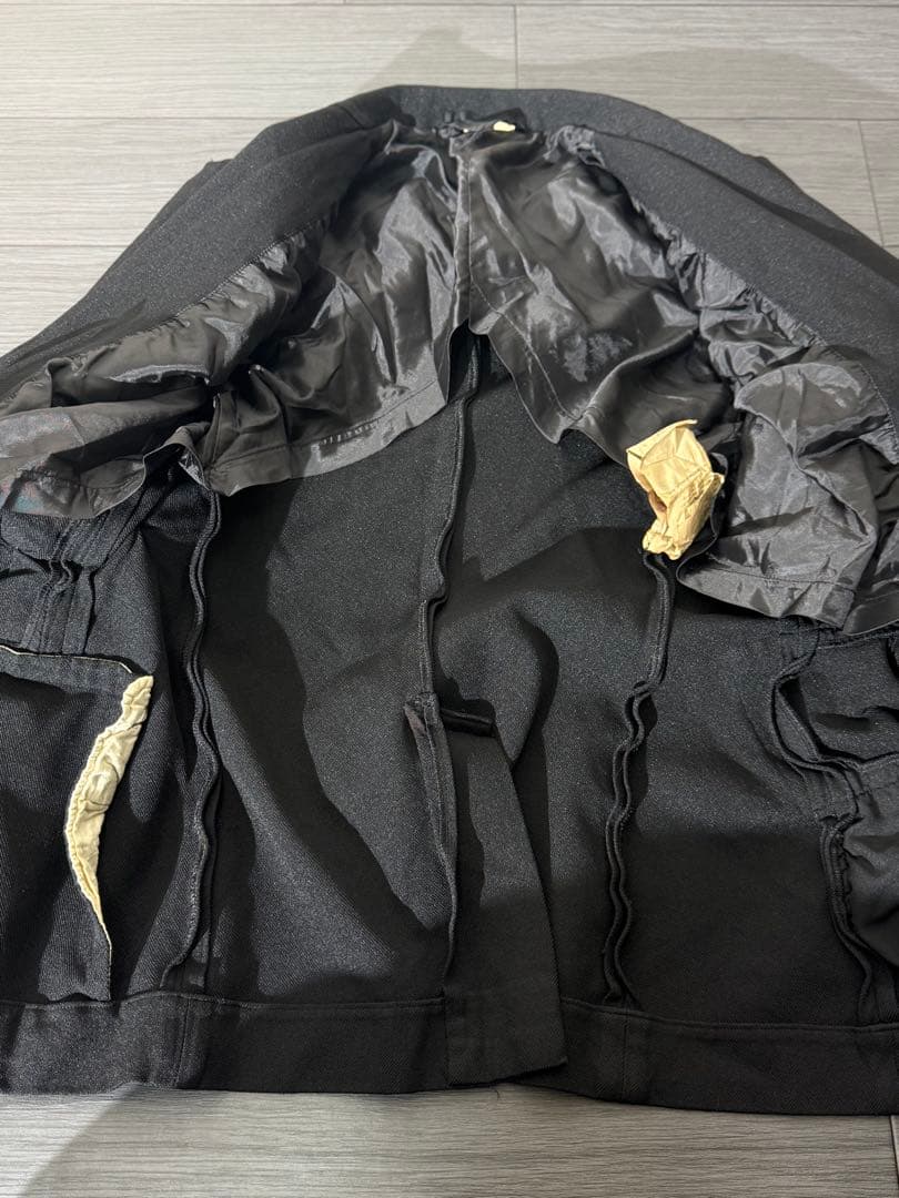 コムデギャルソン リボン装飾テーラードジャケット ストレッチ