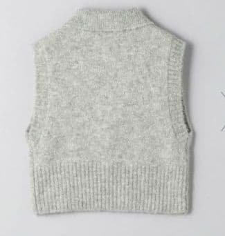 新品タグ付き ユナイテッドアローズ ベスト ニット レイヤード ウール グレー