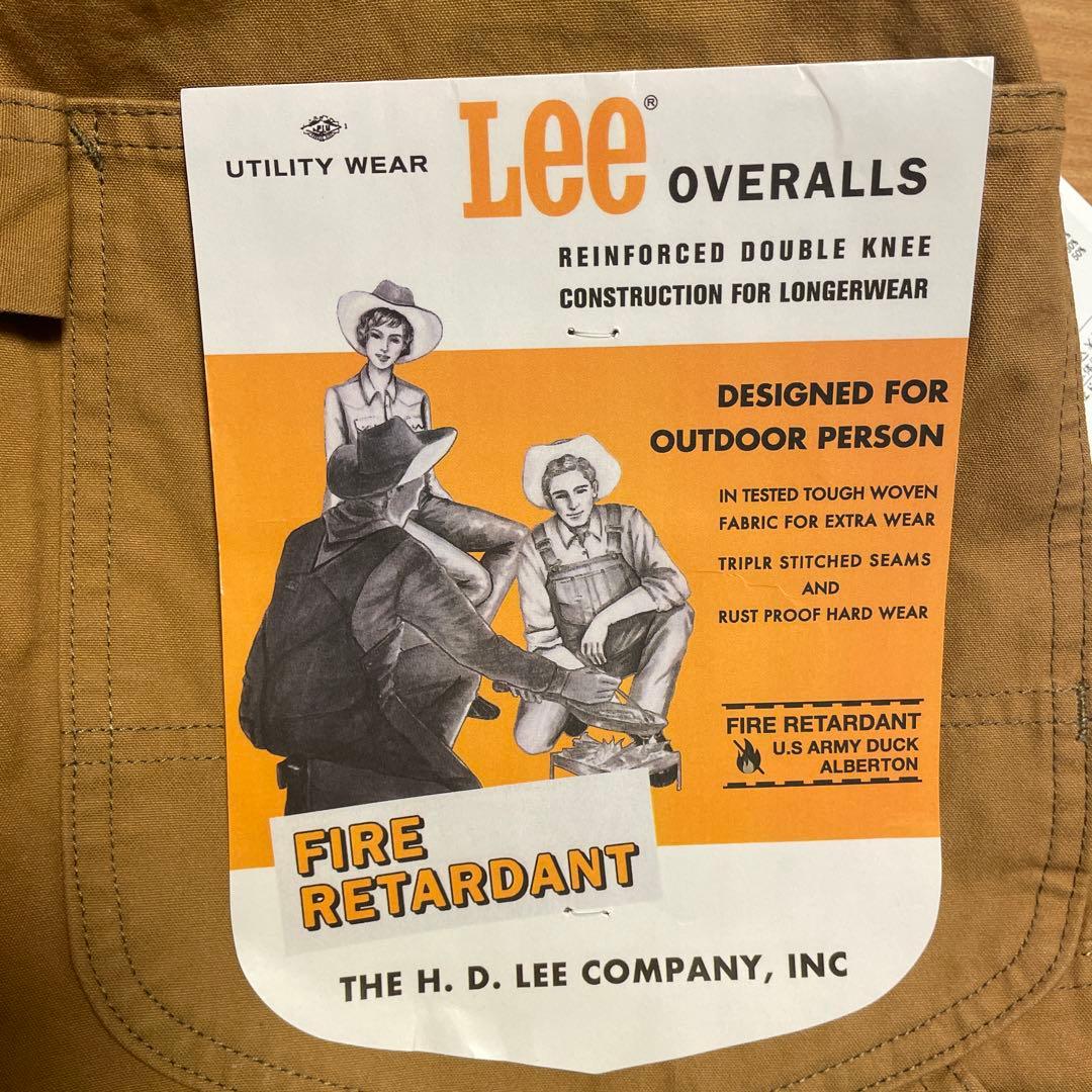 Lee OUTDOORS 軍幕素材 オーバーオール ダブルニー　サイズM