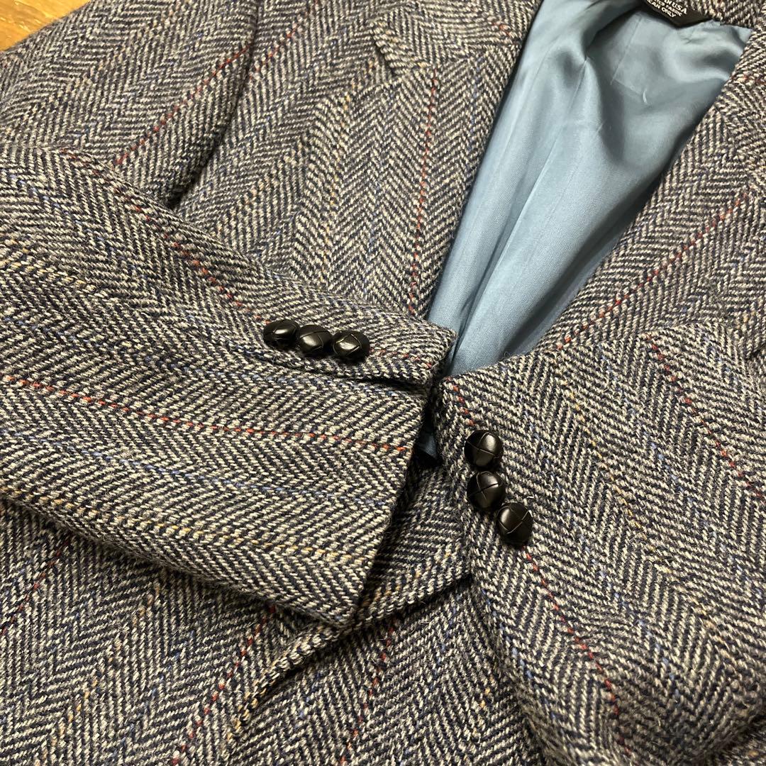 90s Harris Tweed ハリスツイード 米国製 ウール テーラード