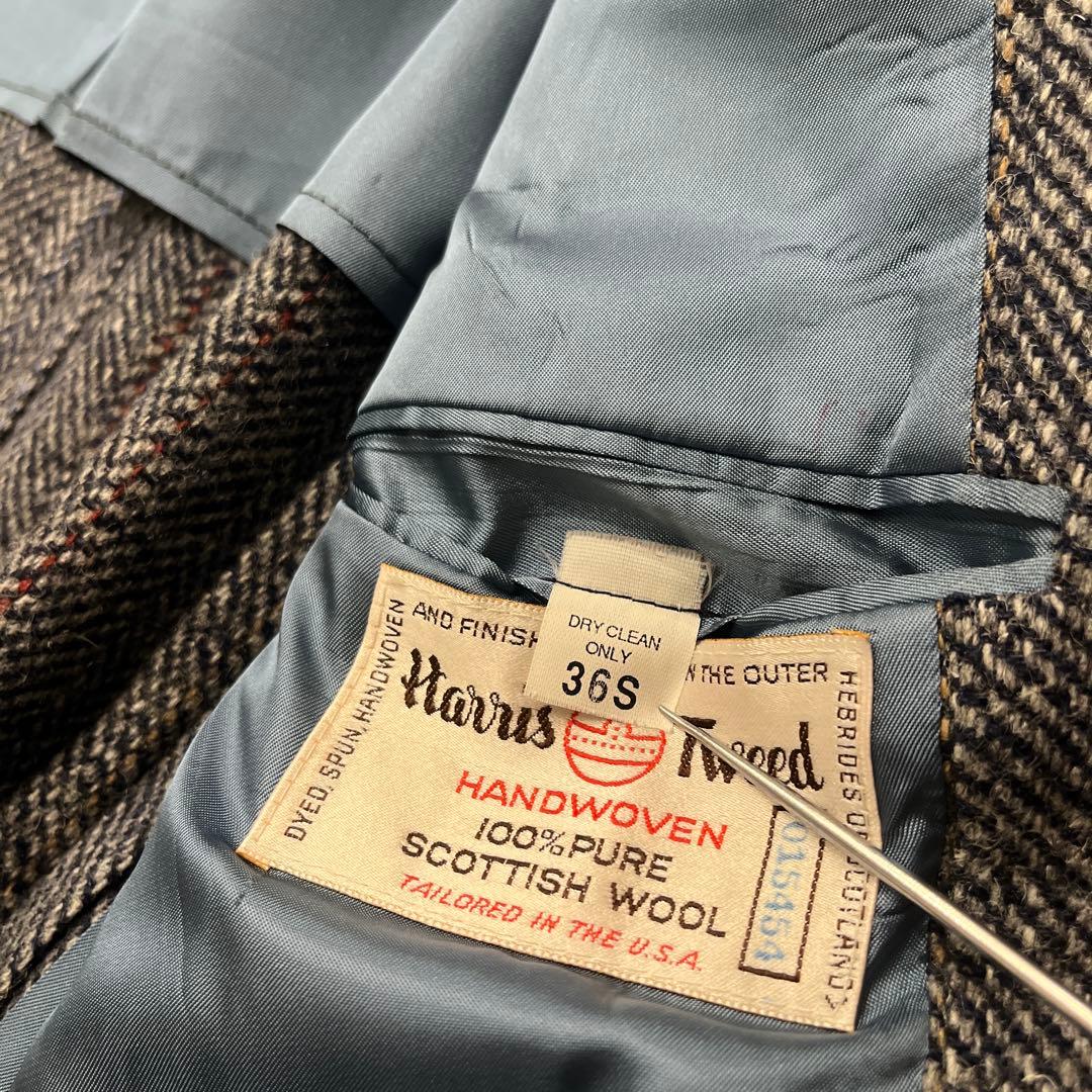 90s Harris Tweed ハリスツイード 米国製 ウール テーラード