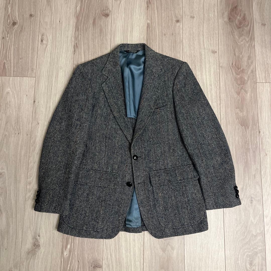 90s Harris Tweed ハリスツイード 米国製 ウール テーラード