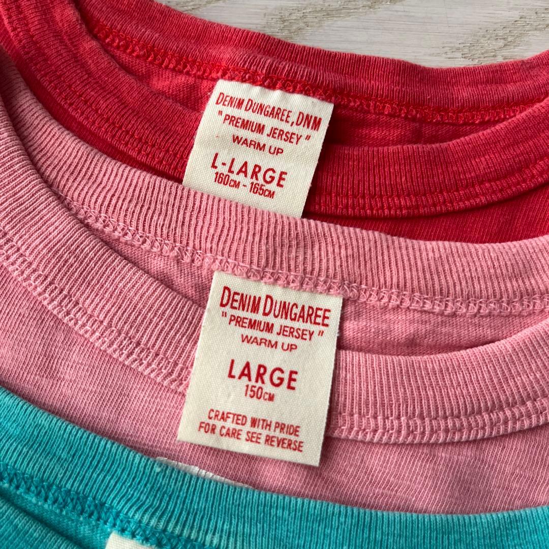 ★ ri ★デニム＆ダンガリー Tシャツ 150 160 LARGE