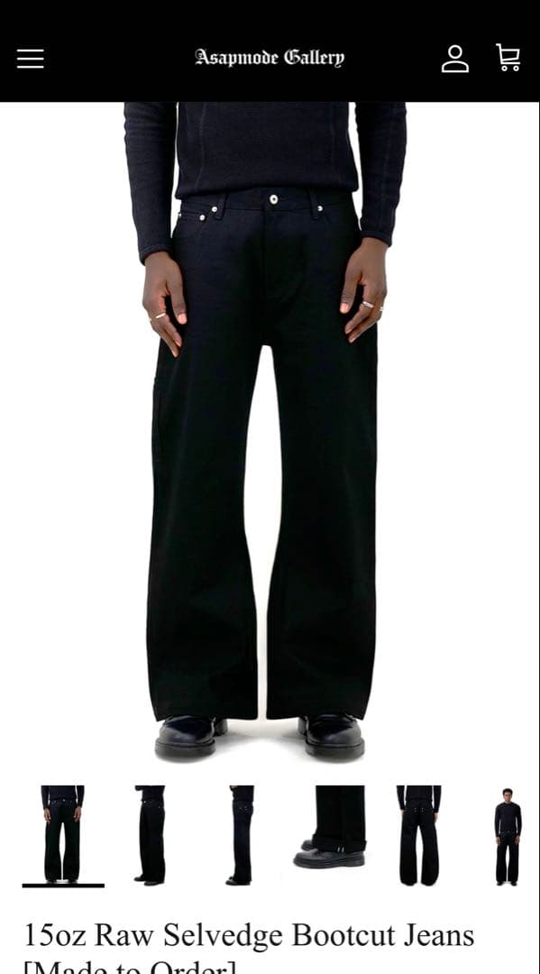 パンツ A$APMODE 15oz Raw Selvedge Bootcut Jeans
