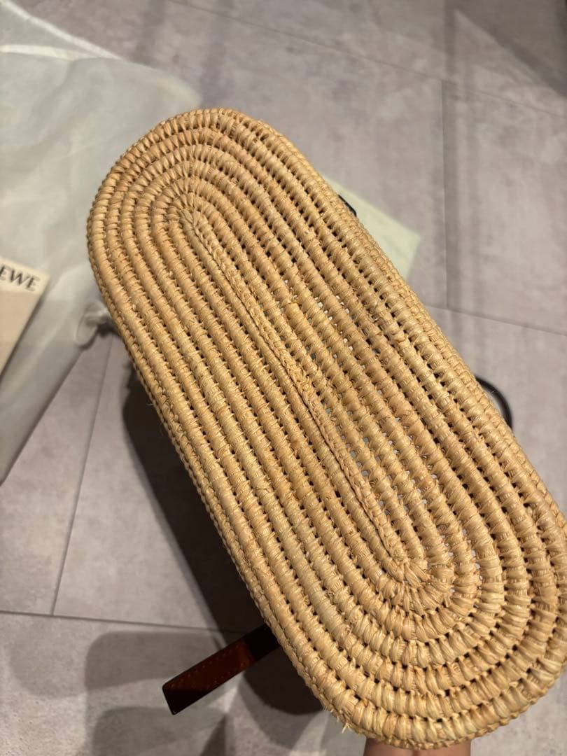 LOEWE カゴバッグ　スクエアバスケットバッグ