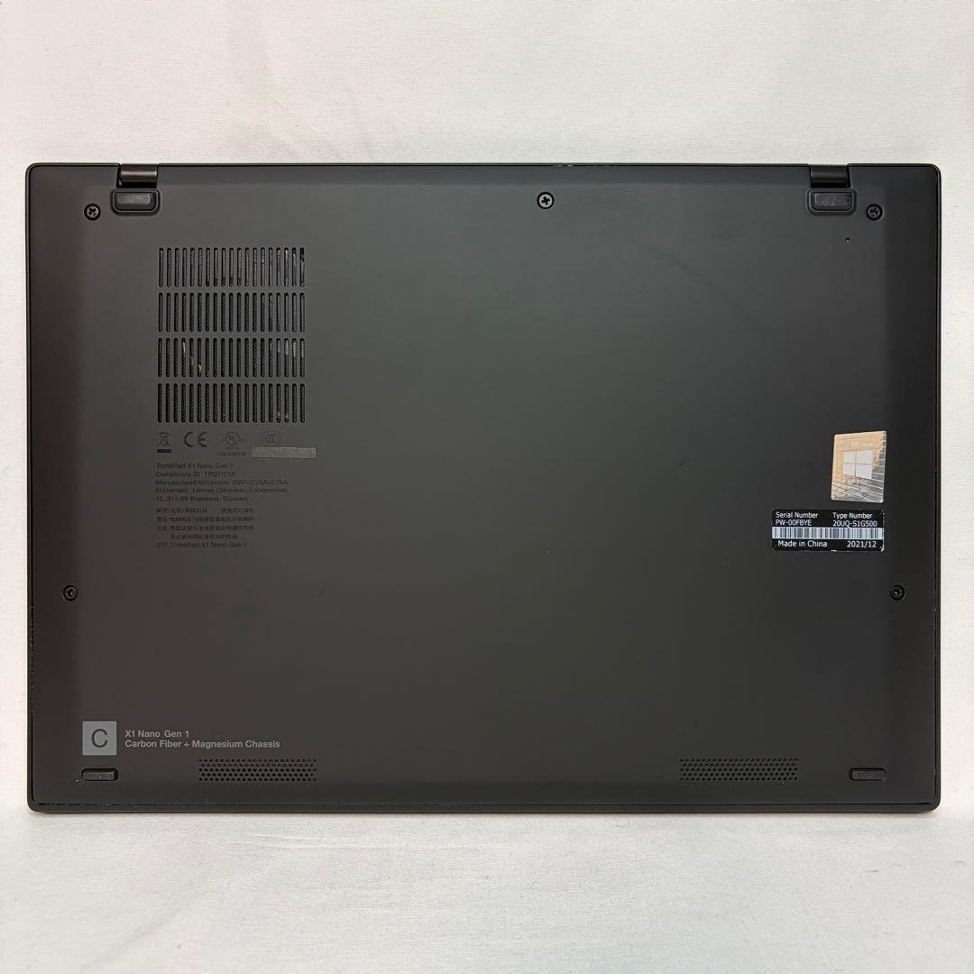 準美品 X1 Nano Gen1 11世代 i5 8GB 13型 2K オフィス