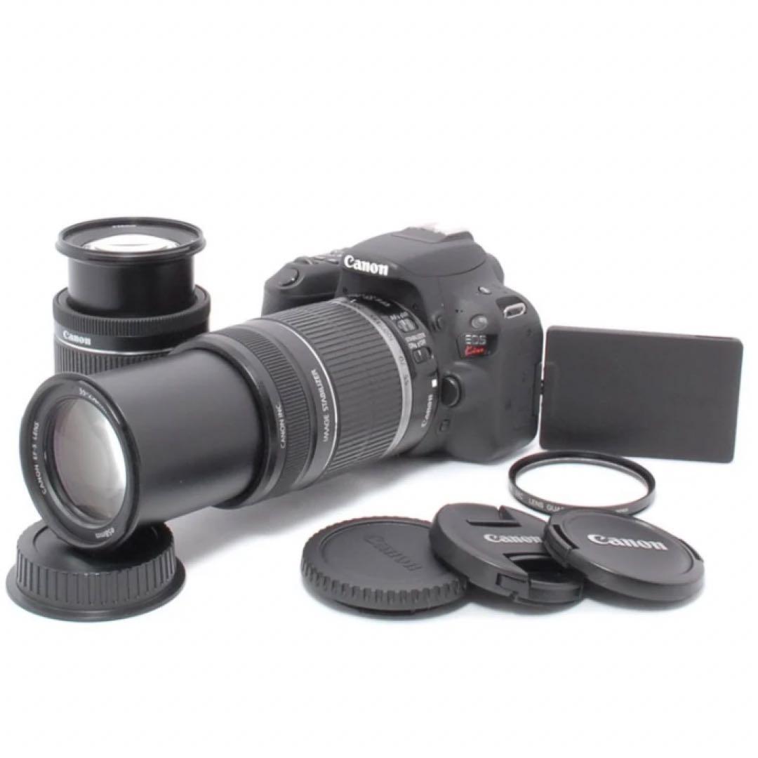 手ぶれ補正ダブルレンズ⭐️Canon EOS Kiss X9⭐️美品フルセット