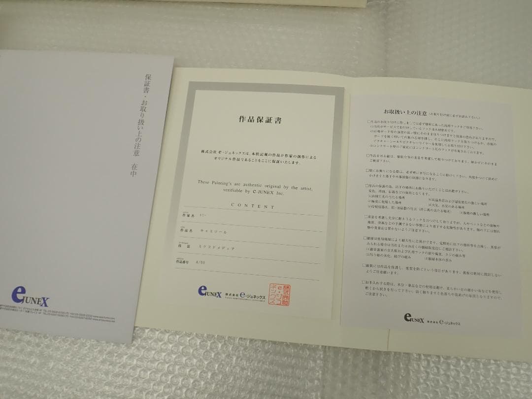 ⑦未使用・保証書付 Tony 「キャミソール」ミクスドメディア　アールビバン