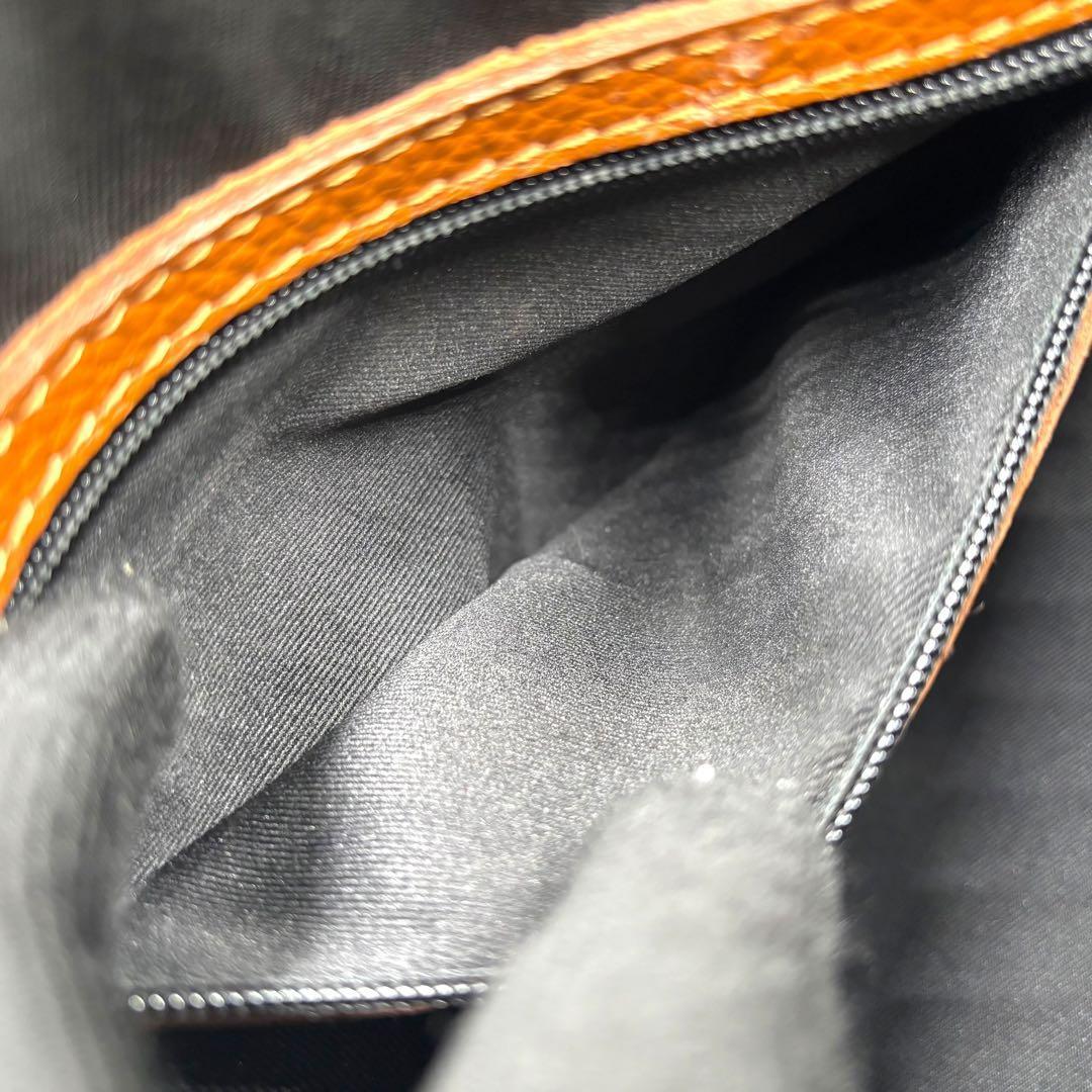 【美品】マルコビアンキーニ　2way ショルダーバッグ　バンド　ブラウン　レザー