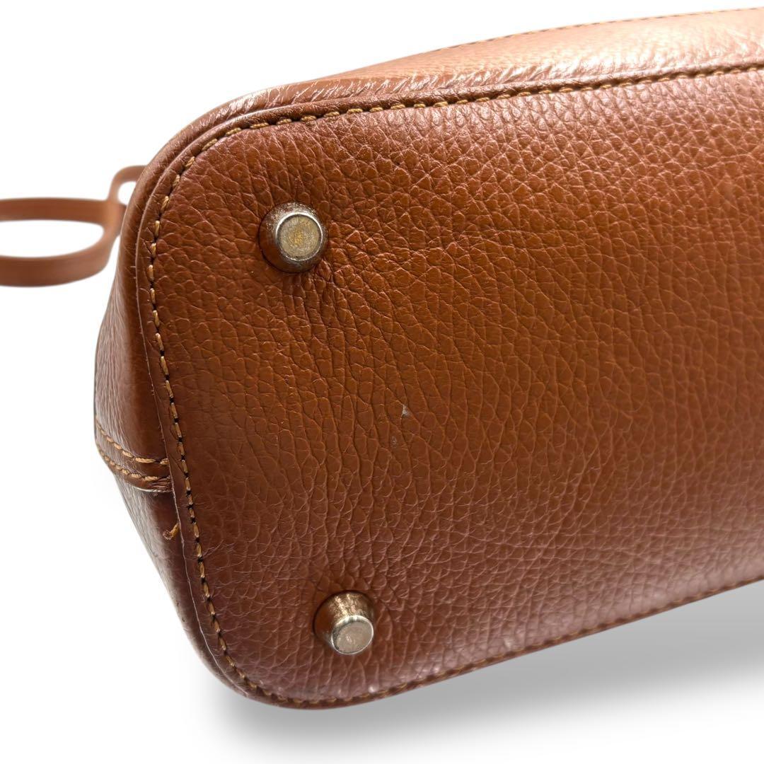 【美品】マルコビアンキーニ　2way ショルダーバッグ　バンド　ブラウン　レザー