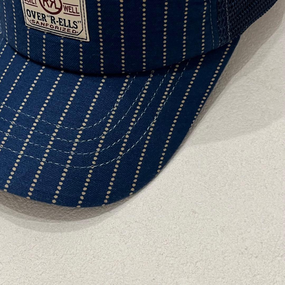 RRL 美品 濃紺 インディゴ ウォバッシュ トラッカー メッシュ キャップ
