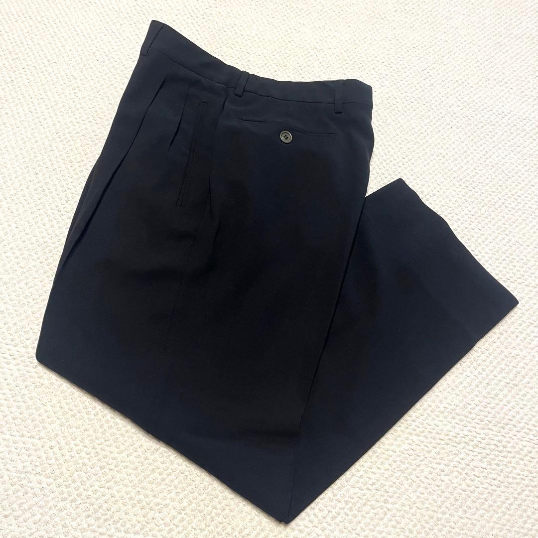 GIORGIO ARMANI 春.秋スーツ セットアップ とろみ ブラック44