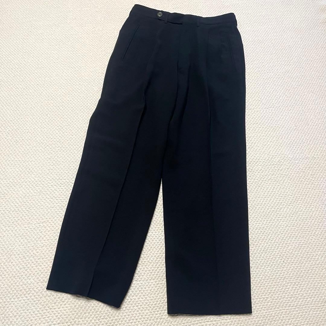 GIORGIO ARMANI 春.秋スーツ セットアップ とろみ ブラック44