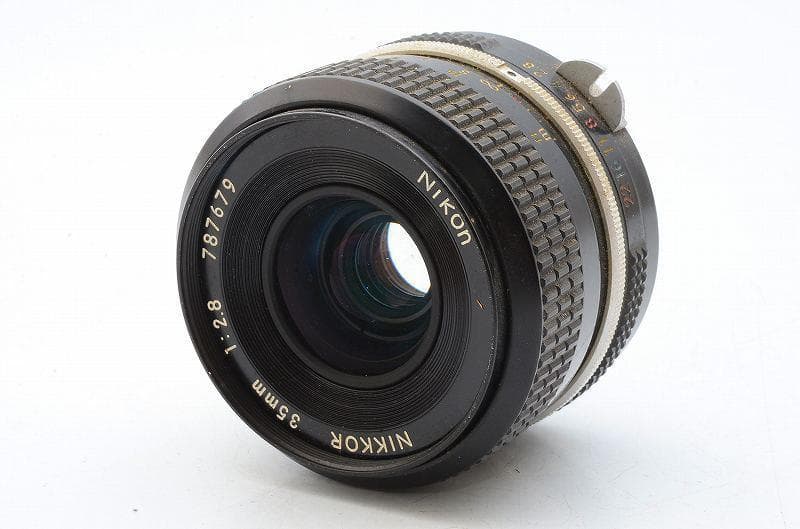 65 動作確認済 NIKONレンズ  35mm f/2.8 非Ai カメラレンズ