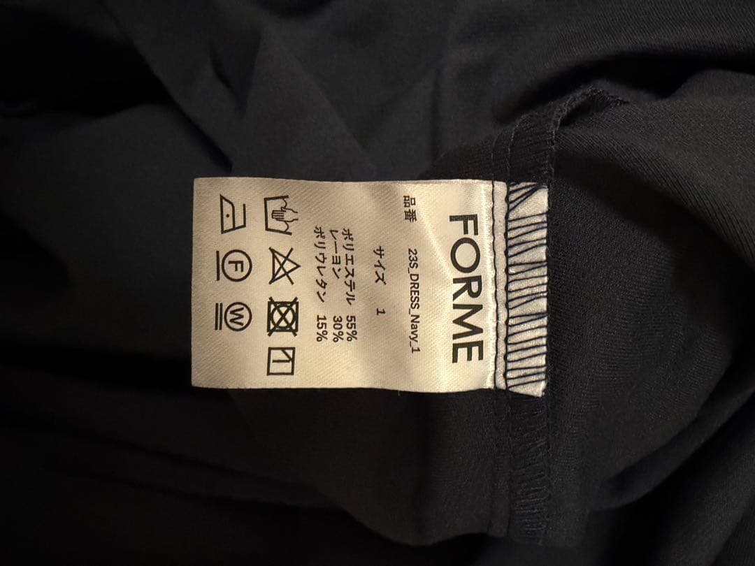 FORME ネイビー 半袖 ワンピース 東原亜希　新品未使用