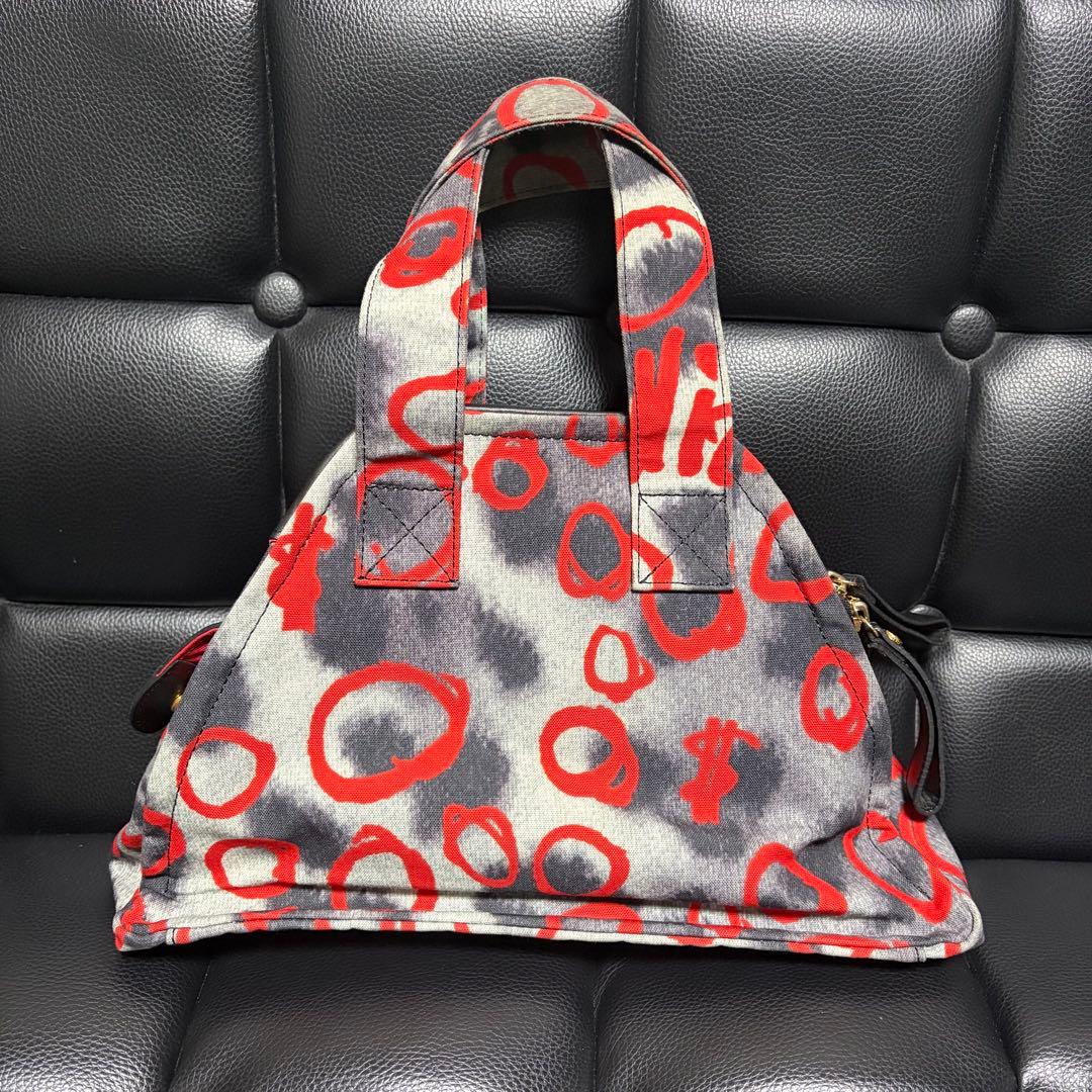 ヴィヴィアンウエストウッド ヤスミン レオパード ハンドバッグ オーブ チャーム