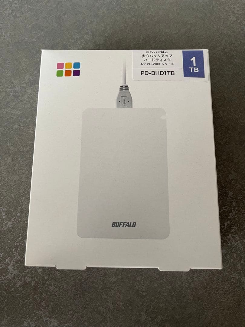 おもいでばこ　バックアップ　BUFFALO PD-BHD1TB 1TB