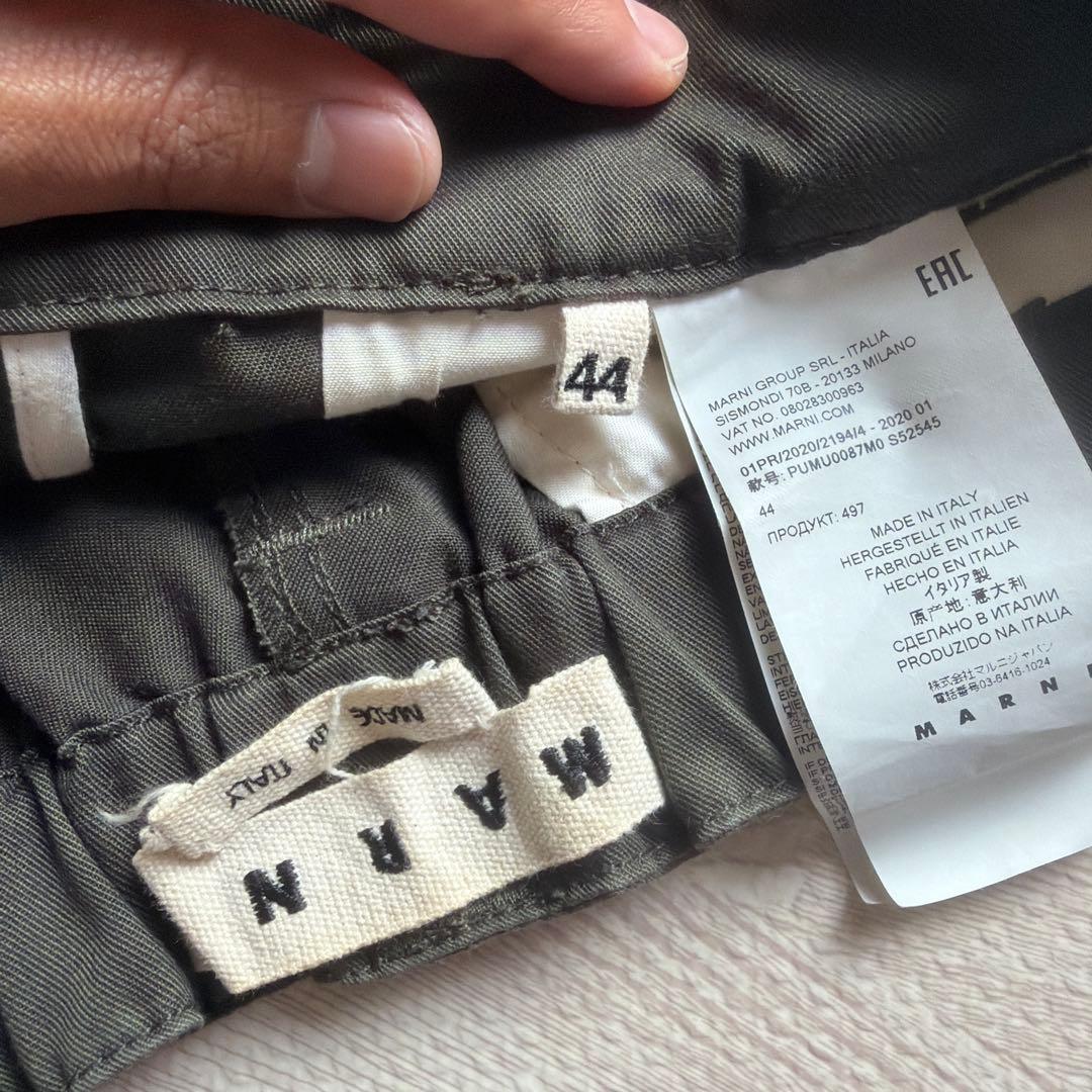 パンツ MARNI 20SS Belted Military Trousers