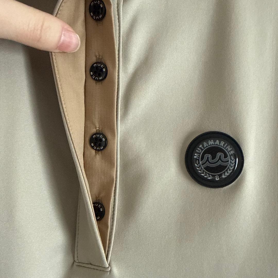 MUTA MARINE ベージュ ポロワンピース