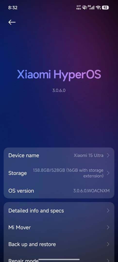 中国版 Xiaomi 15 Ultra 512GB 16GB グリーン
