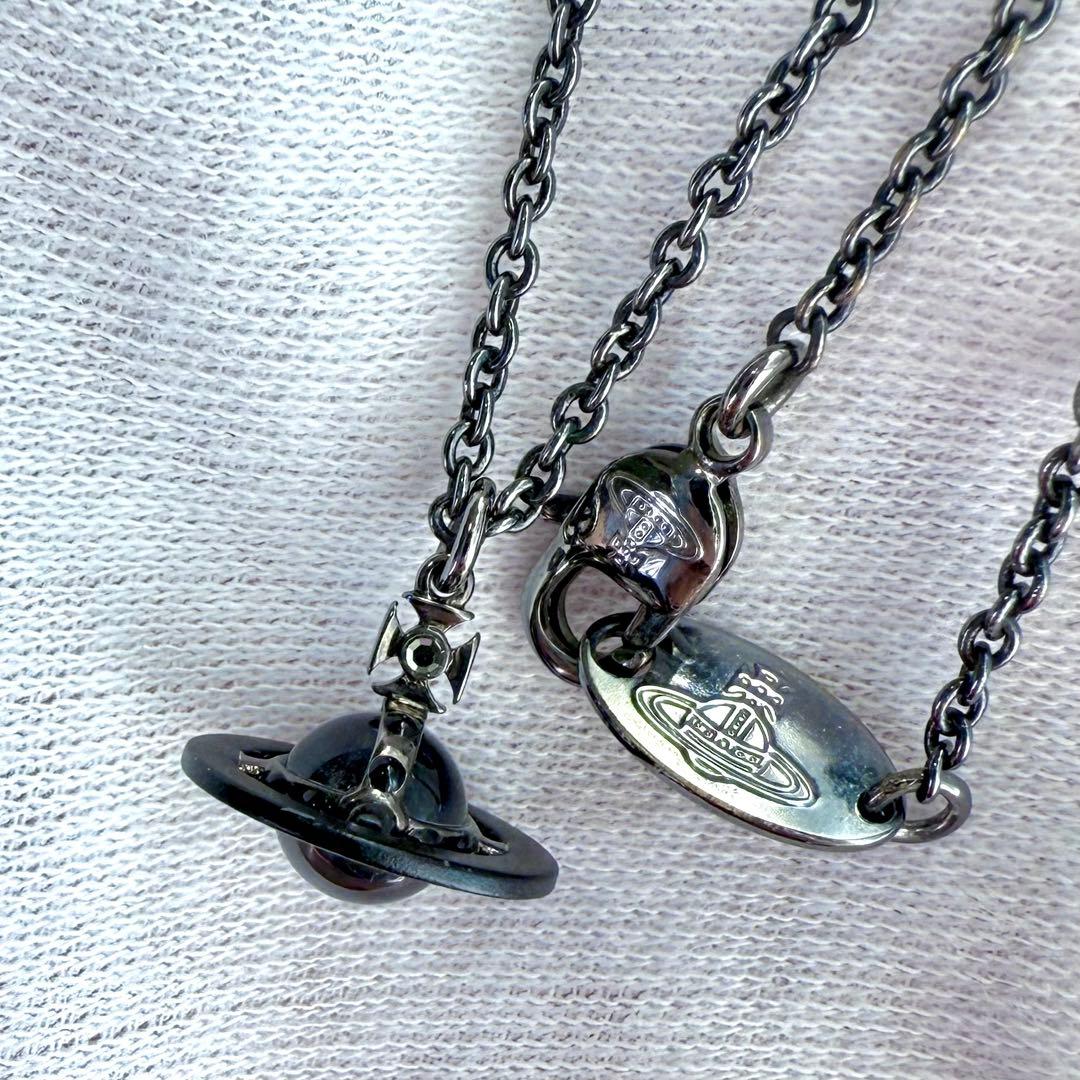 公式完売/未使用正規品 VivienneWestwoodプチ/黒サテライトオーブ