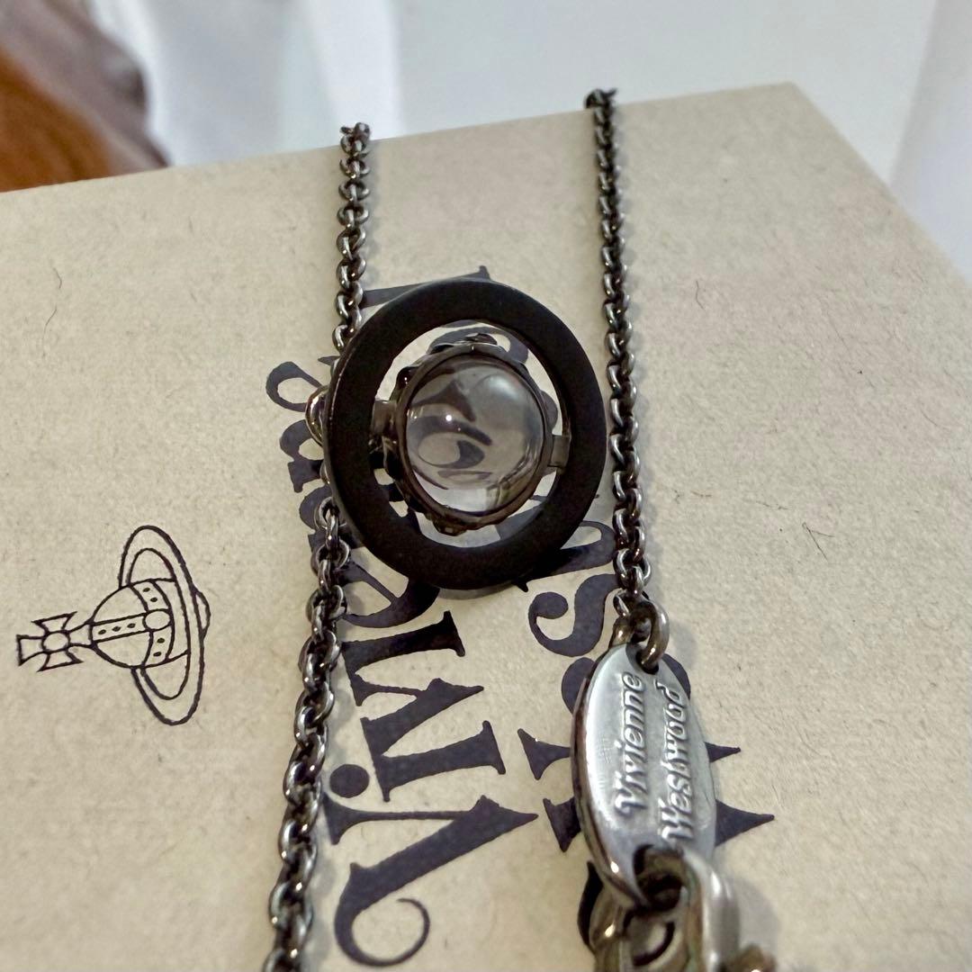 公式完売/未使用正規品 VivienneWestwoodプチ/黒サテライトオーブ