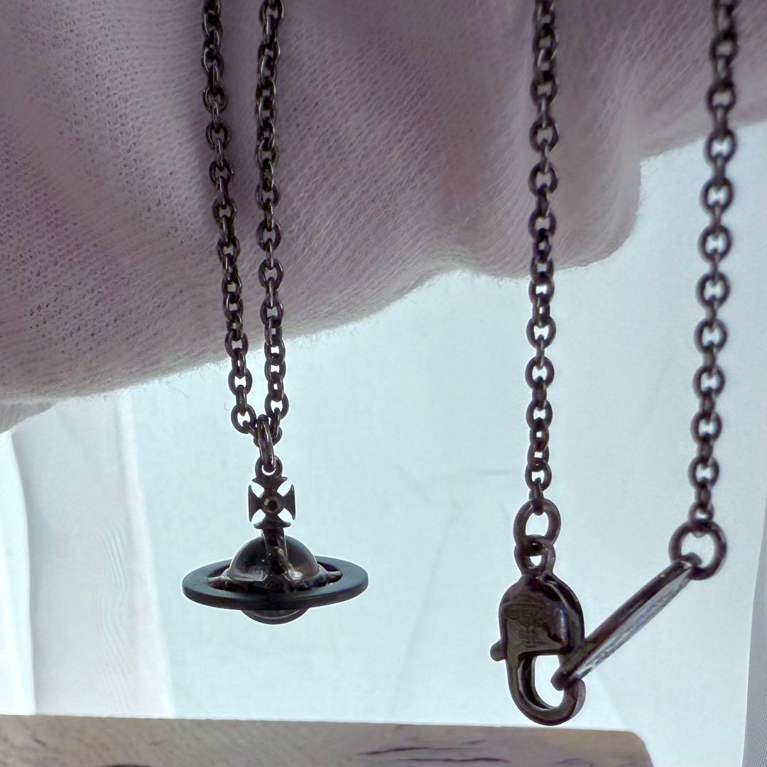 公式完売/未使用正規品 VivienneWestwoodプチ/黒サテライトオーブ