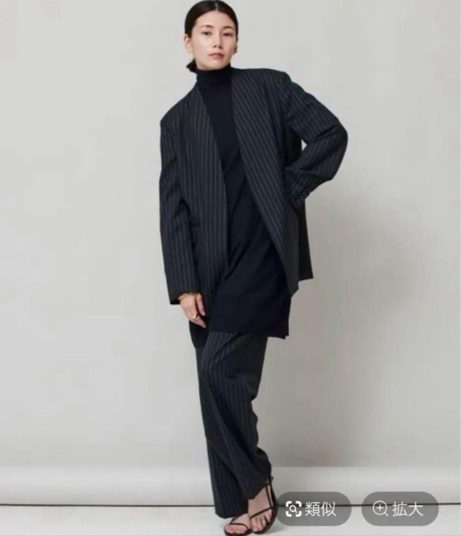 カレンソロジー　ウールピンストライプジャケット