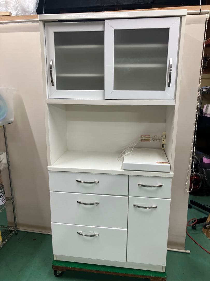 大阪引取限定　FRIA-90KB-WH 食器棚 ホワイト