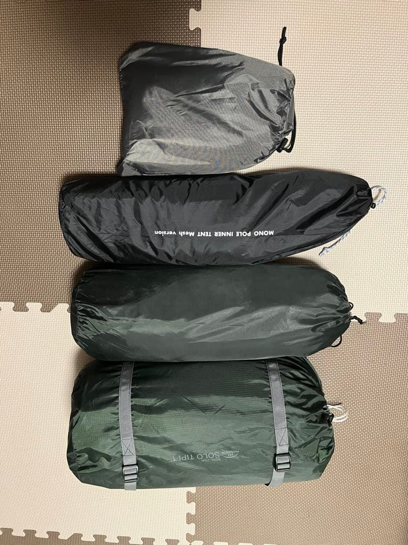 バンドックソロ ティピー タープ、グランドシート、テンマクインナーテント付