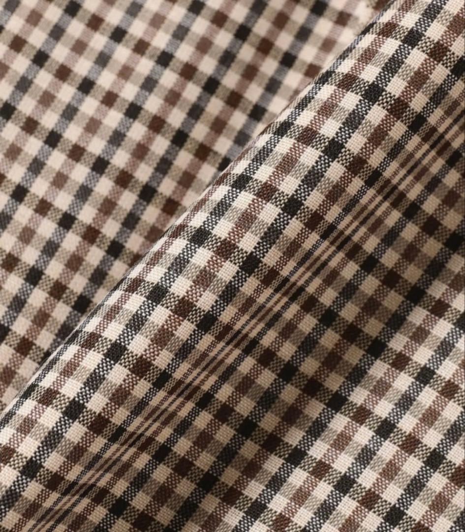 BEAMSFガンクラブチェック2アウトプリーツスラックス