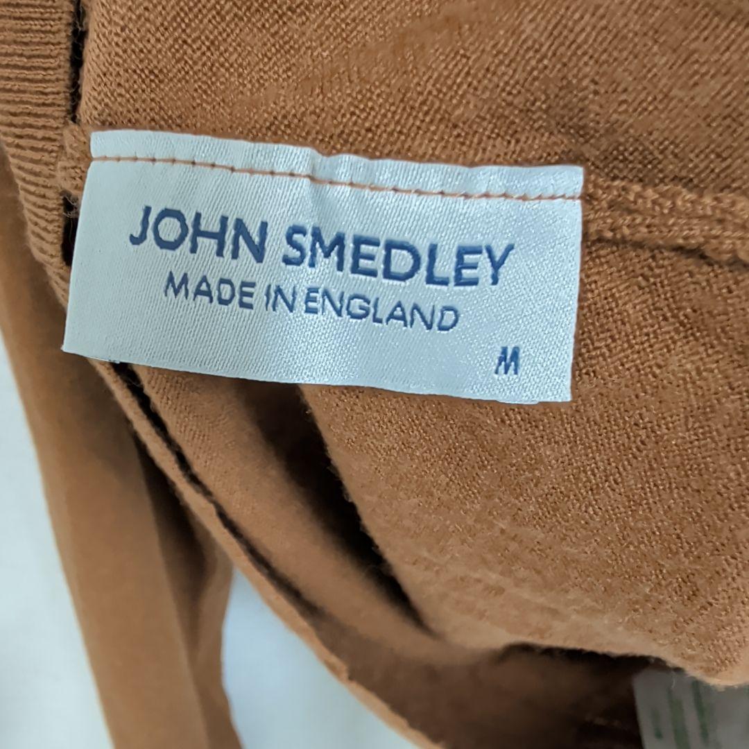 JOHNSMEDLEY　30Gウールタートルネック　M テラコッタ