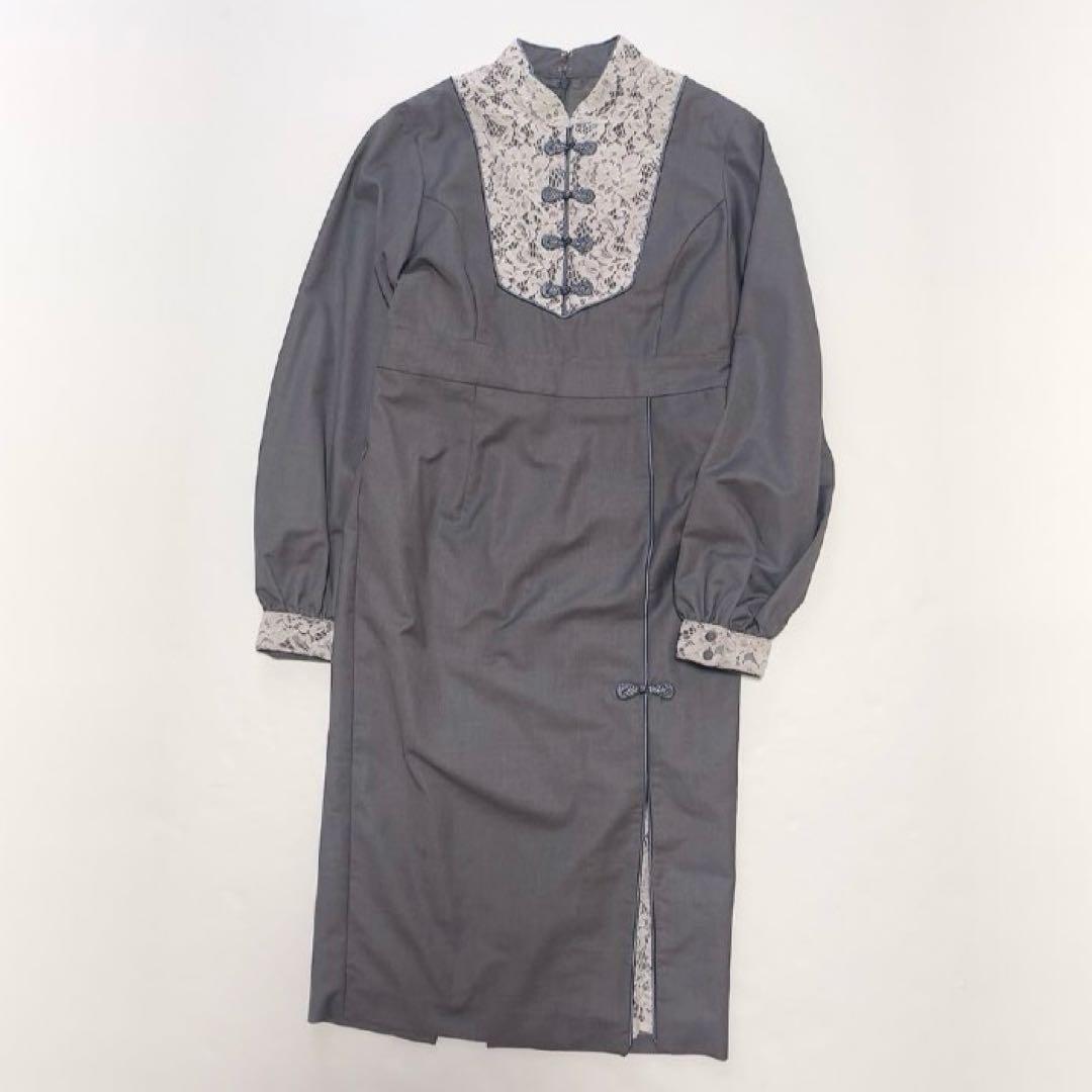 美品 PAMEO POSE Shenfa Longsleeve Dress M