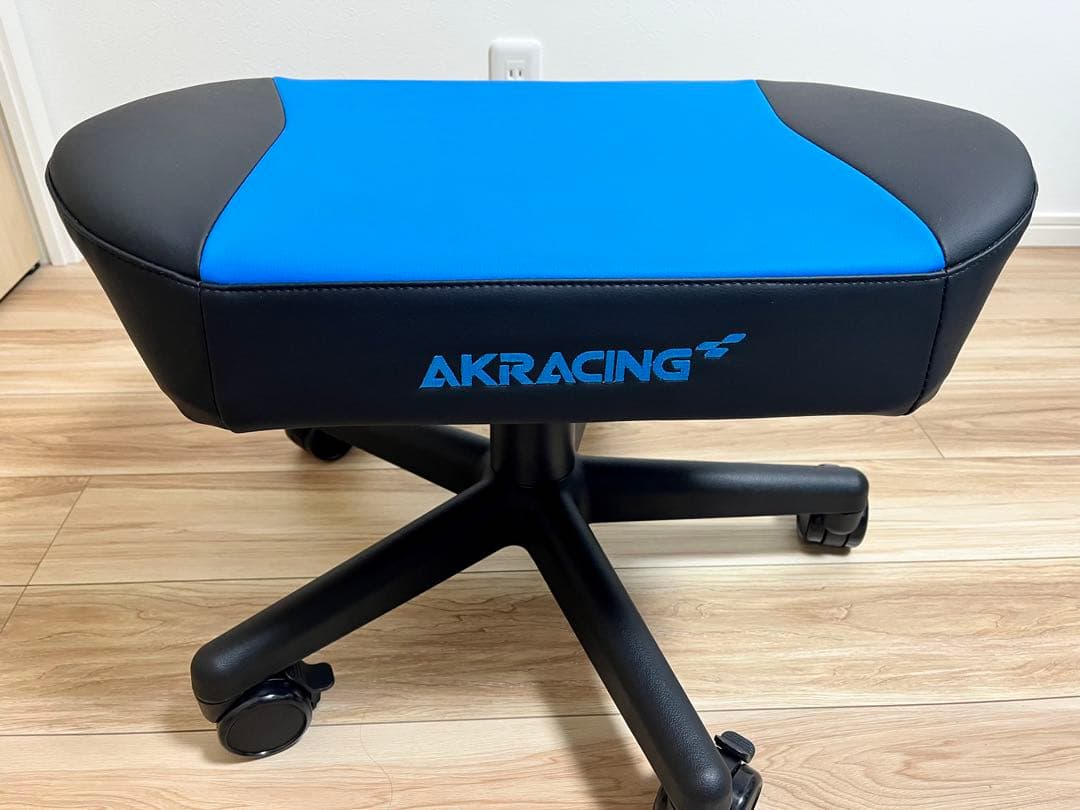 AKRACING ゲーミングチェア　オットマン　フットレスト　ブルー