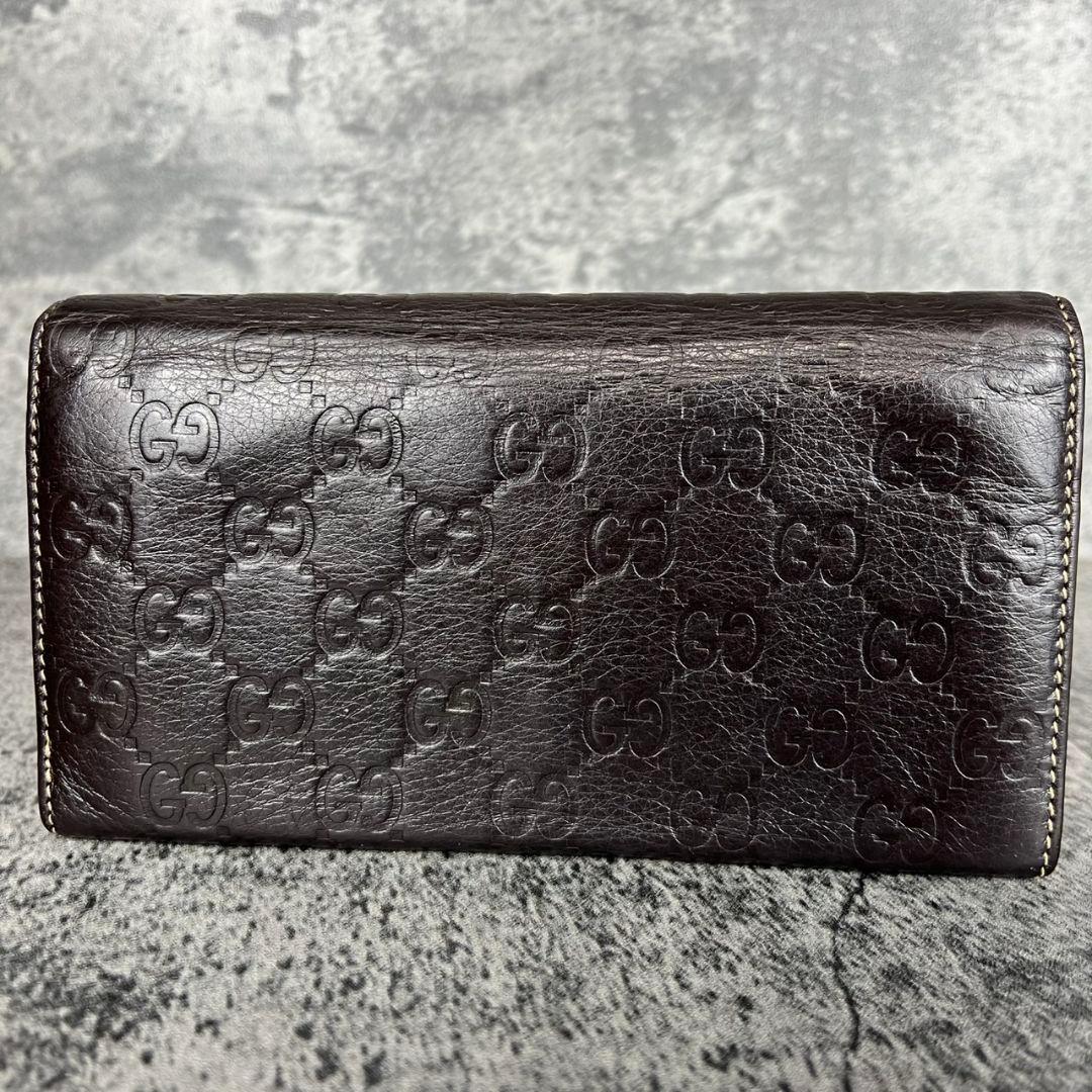 GUCCI グッチシマ インターロッキングG チャーム レザー 長財布