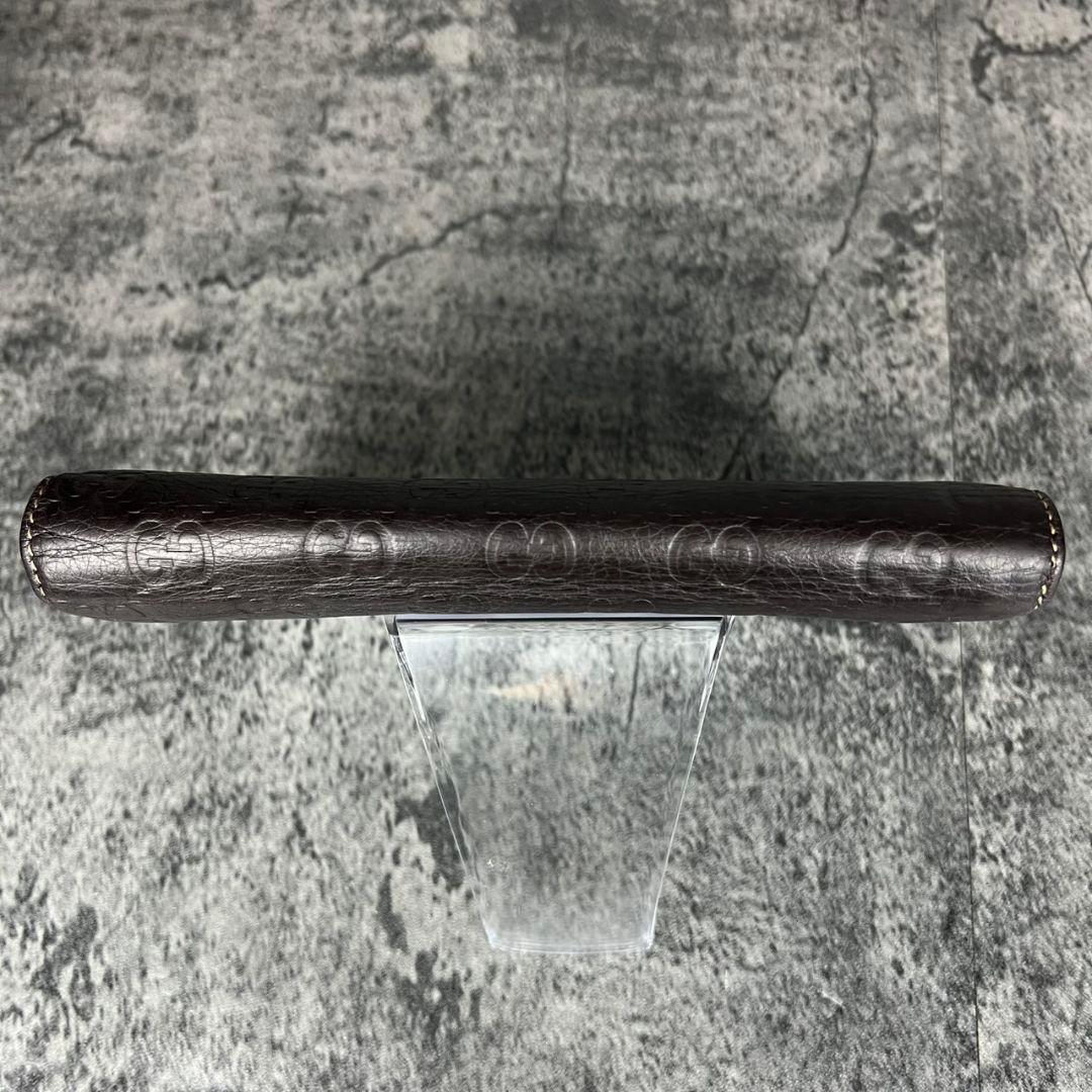 GUCCI グッチシマ インターロッキングG チャーム レザー 長財布