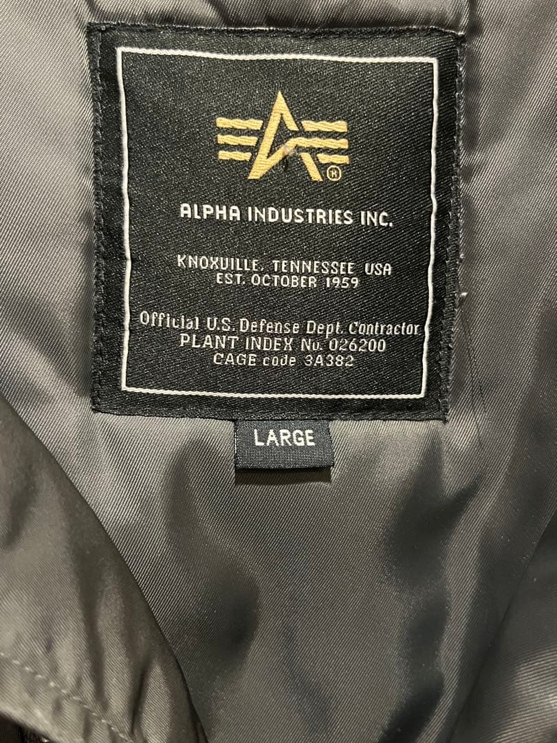 ALPHA アルファ N-3B フライトジャケット JAPAN FIT サイズL