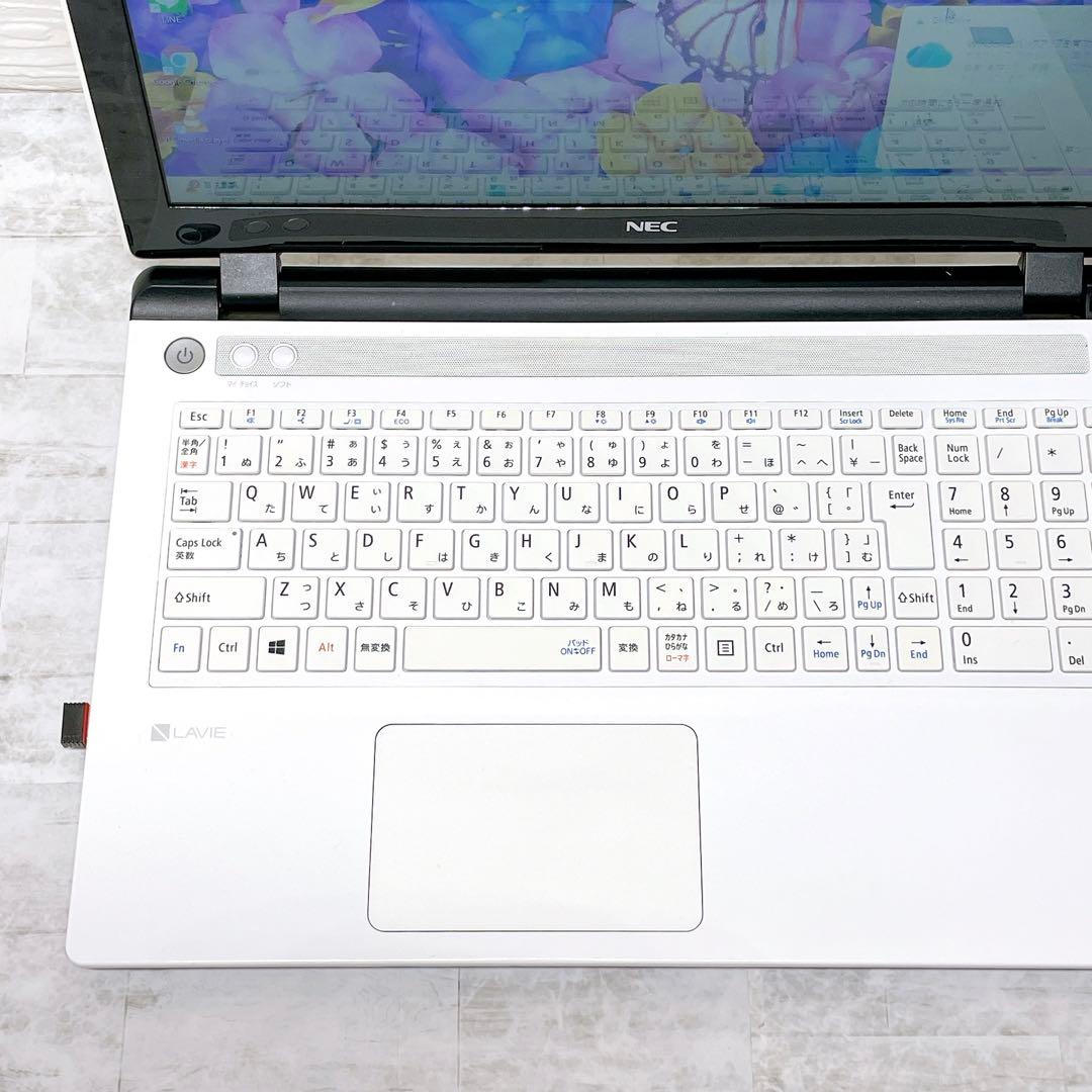 美品❤高速起動 NEC SSD Win11 ノートパソコン DVD カメラ