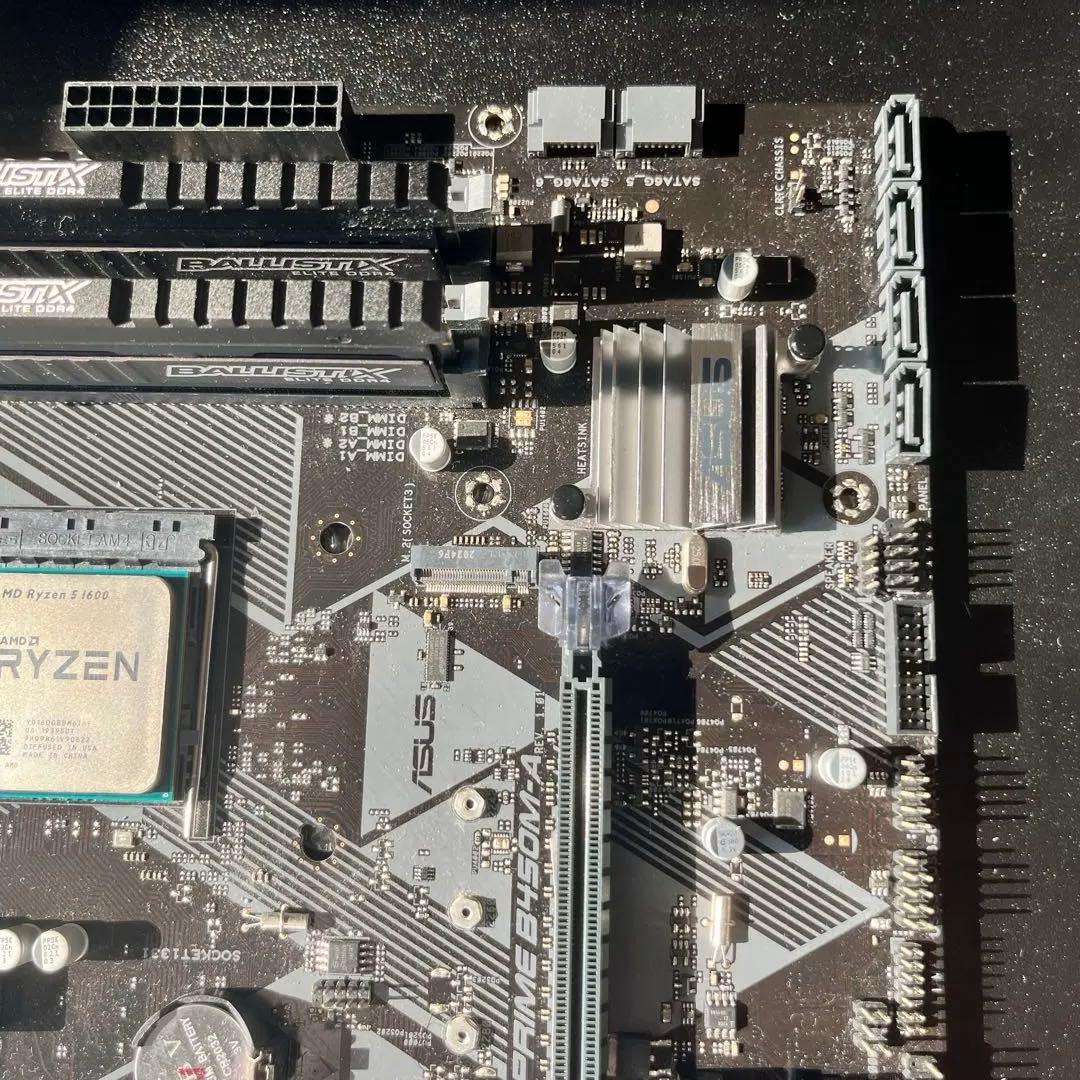 B450M-A Ryzen5 1600 DDR4 2666mhz セット販売