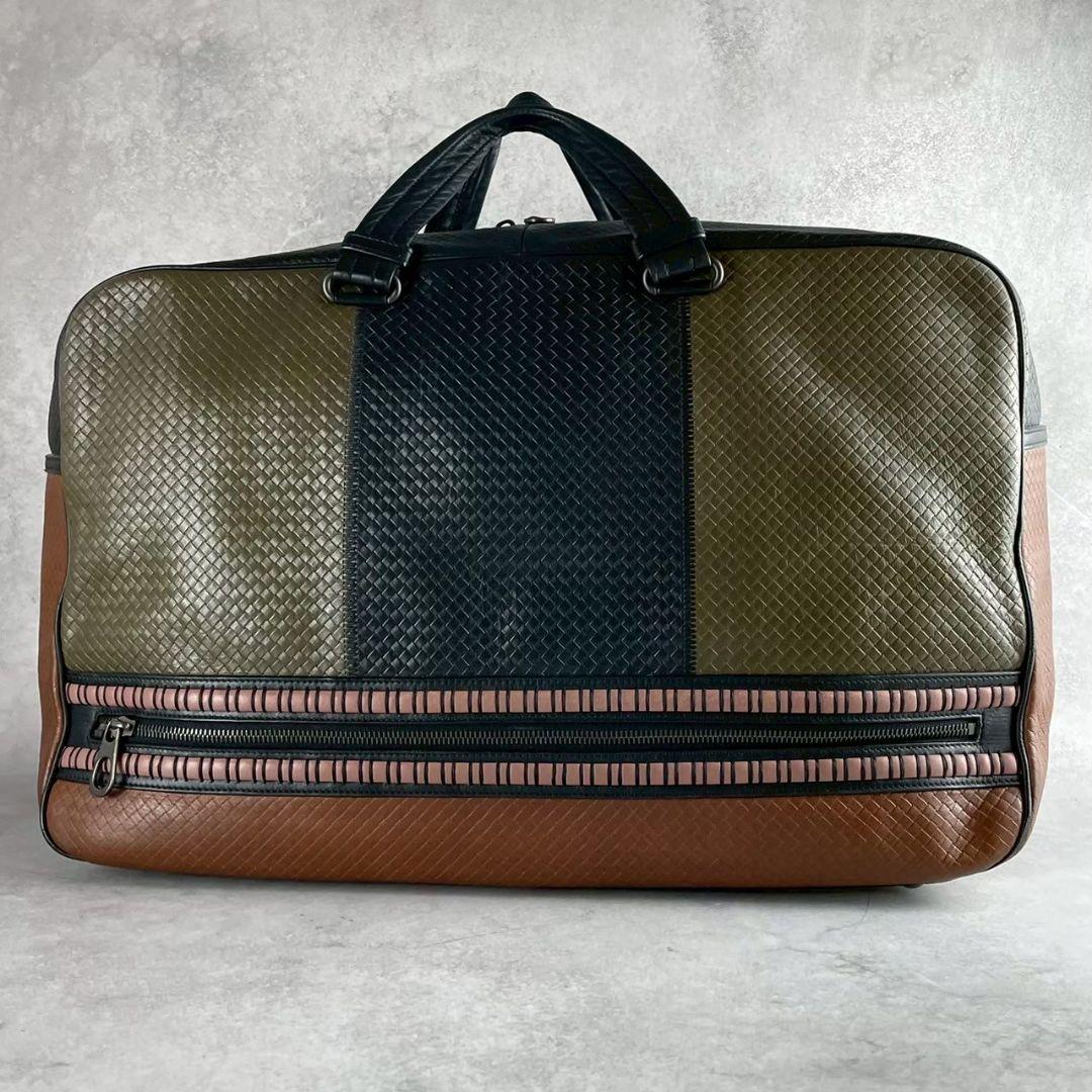 極美品！ボッテガヴェネタ イントレチャートミニボストン 2wayショルダーバッグ