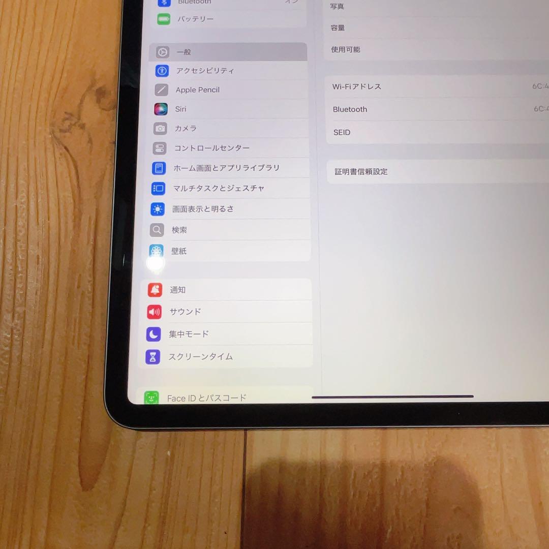 Wi-Fi 本体 iPad Pro 12.9 第4世代 128 GB 370
