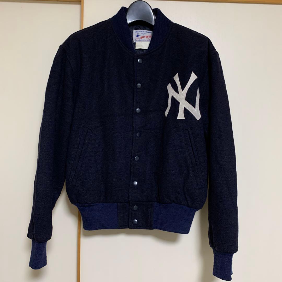 希少 BUTWIN バトウィン ヤンキース ビンテージ スタジャン 程度良好