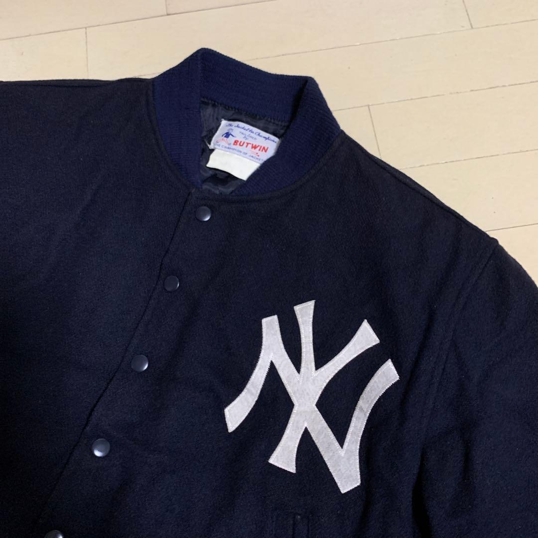 希少 BUTWIN バトウィン ヤンキース ビンテージ スタジャン 程度良好