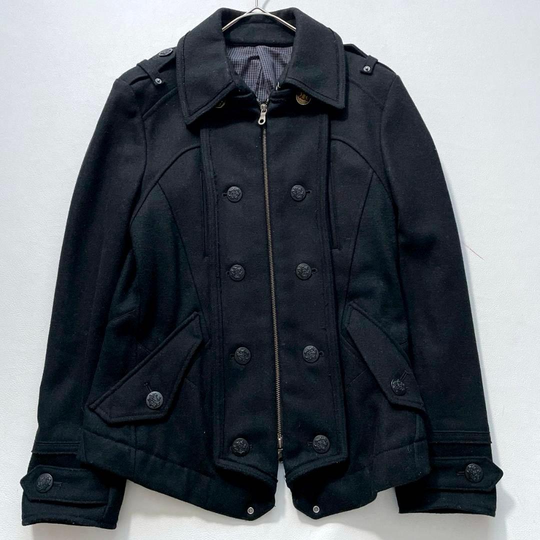 【だう】PPFM　金ボタン ナポレオンジャケット y2k ブラック S