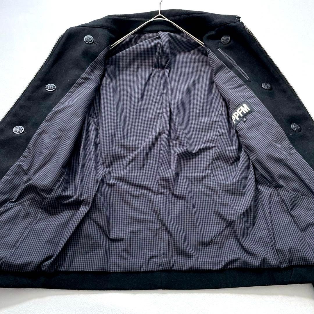 【だう】PPFM　金ボタン ナポレオンジャケット y2k ブラック S