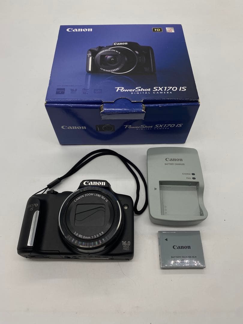 美品 Canon PowerShot SX170 IS デジカメ 箱付き 完動品